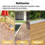 Carreaux de terrasse entrelacés à motif rayé, plancher de bois franc d'acacia jaune carré 12 po x 12 po pour patio, banc, côté piscine