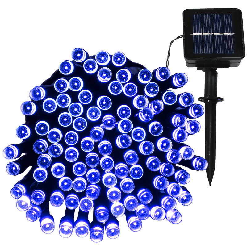 Galatia Outdoor 100 - Bulb 34'' LED Wide Angle LED String Light, Blue