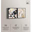 Ensemble de 2 décorations murales Golden Glam Luxe par Art Remedy, cadre noir, 20 x 24-8854771-8854533
