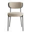 De 2 chaises de salle à manger - avec frêne, pieds en métal, brun, ergonomique, jusqu'à 250 lb, moderne (2) dossier en placage, revêtement brun, charge