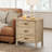 Ashae 3 Drawer oak End table