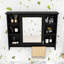 Armoire de salle de bain murale sophistiquée avec miroir HD, tablettes personnalisables-905412595