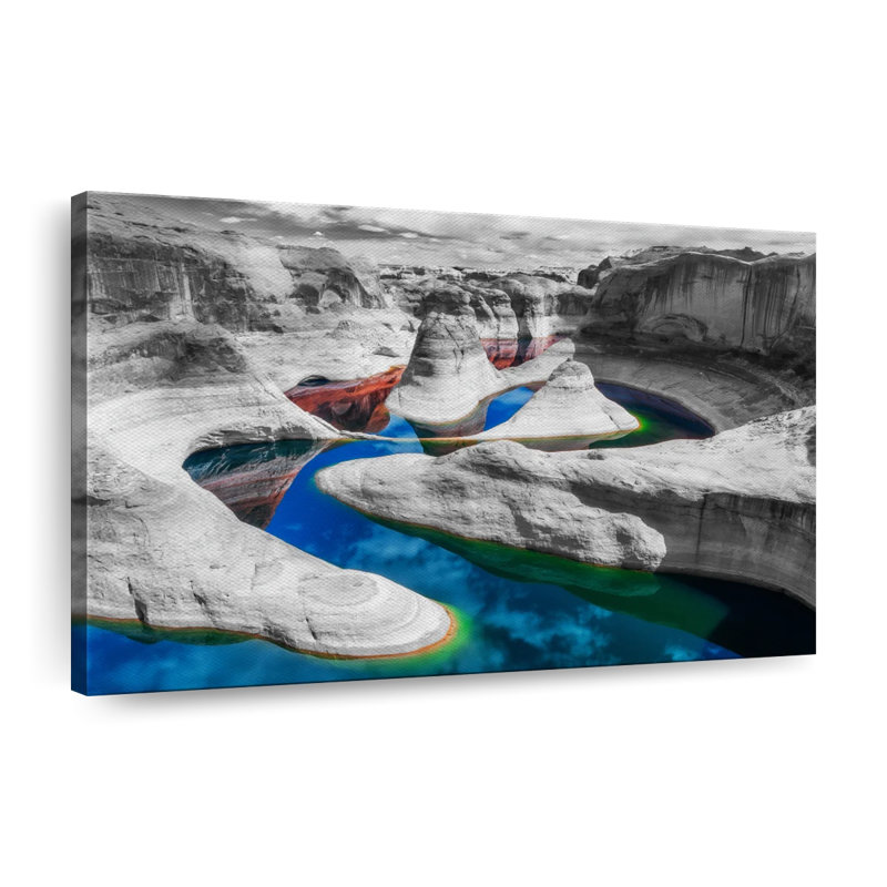 Impression sur toile Grand Canyon River Pop, H 8 po x l 12 po x P 1 po