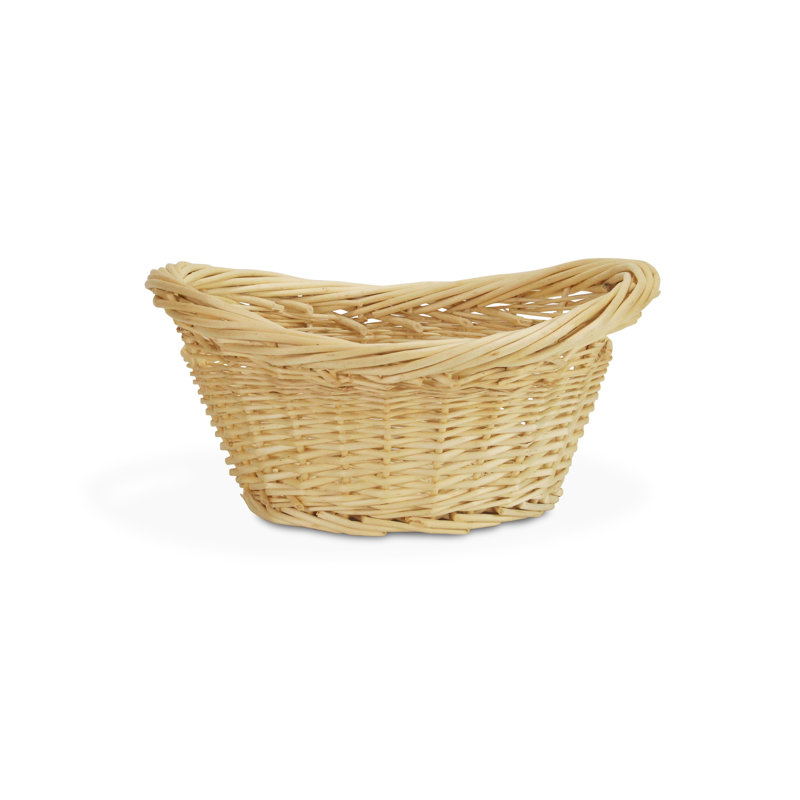 Panier ovale en osier, 10,75 po x 23 po x 17,25 po