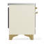 Cuisinière à induction 36 pouces avec 6 éléments à induction en blanc antique Majestic III Series (garniture laiton)-124828848-124828876
