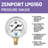 Zenport Liquid Filled Pressure Gauge Herbs