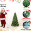 Arbre de Noël artificiel 9 pi, 650 lumières UL, extrémités pleines de 1930, fonction de dépliage automatique, fonction de support en métal blanc chaud des Fêtes,-1693804383