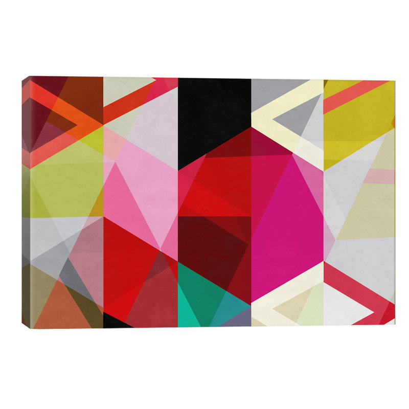 'Modern Art - View Through A Kaleidoscope' - Wrapped Canvas Print, 66.04 cm H x 45.72 cm W x 1.91 cm D