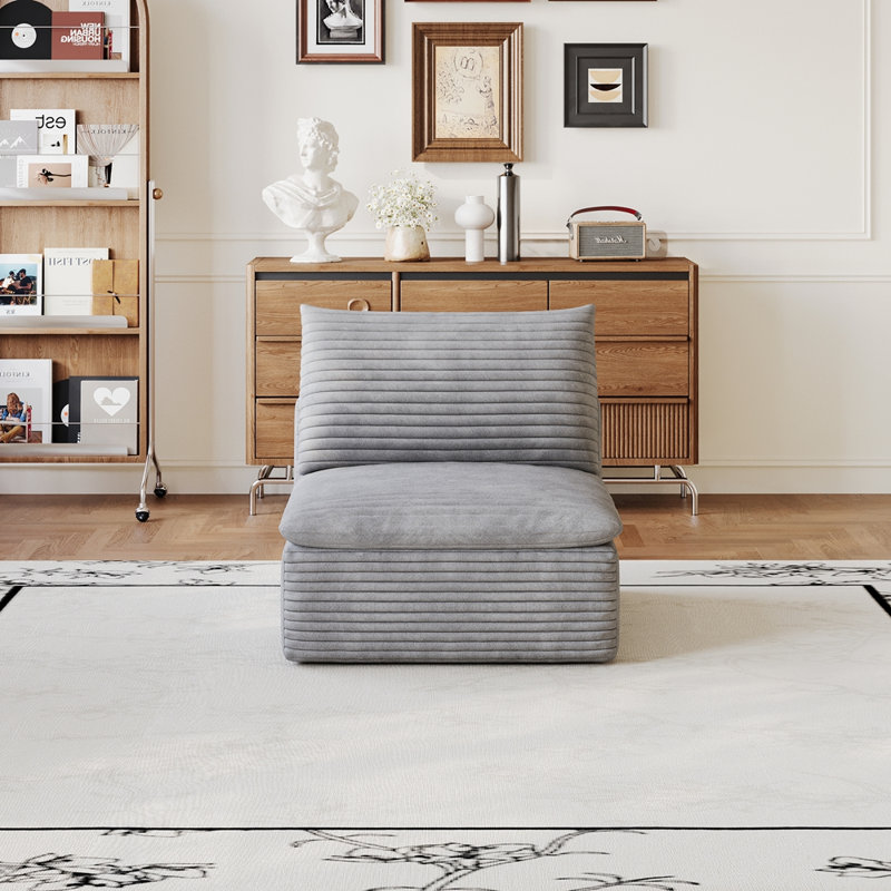 1 siège central, gris, Tissu gris