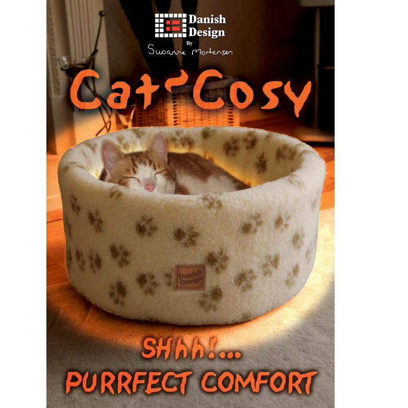 Bolster Pet Bed, Spotted, 42 cm (16")
