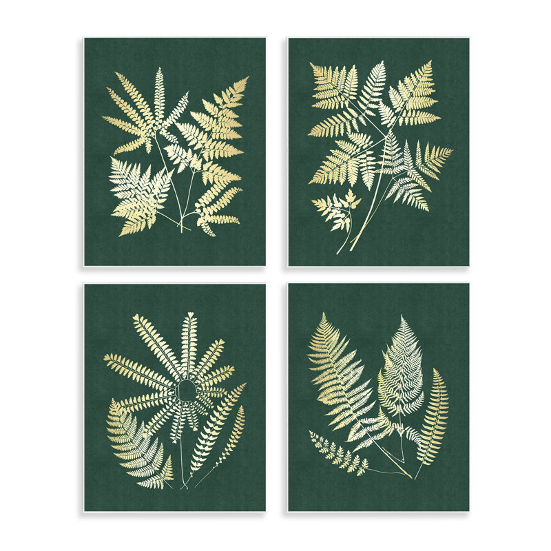 Plaque murale lumineuse feuilles de fougère, design par JJ Design House LLC
