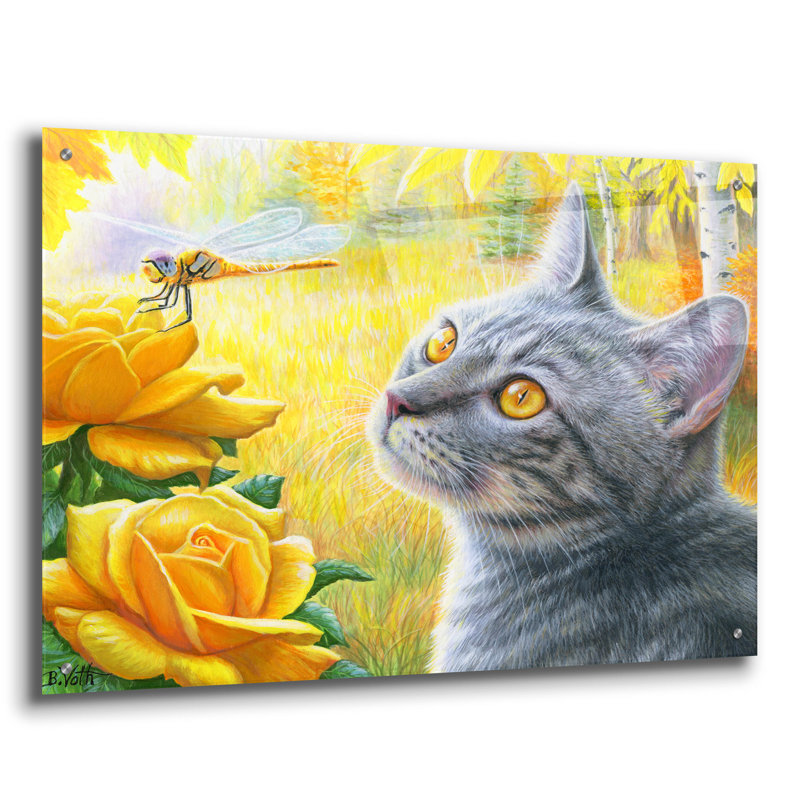 «Golden Glow of Autumn» par Bridget Voth, art mural en verre acrylique, H 24 po x l 36 po x P 0,2 po