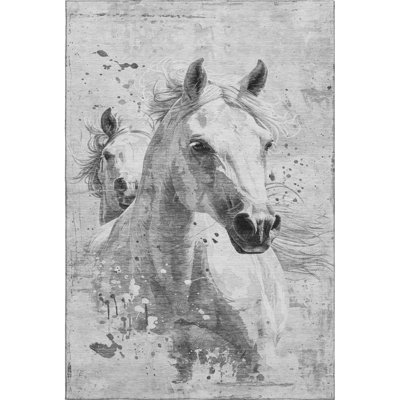 Premium Machine Washable Neiges AMF1719 Animal Rug