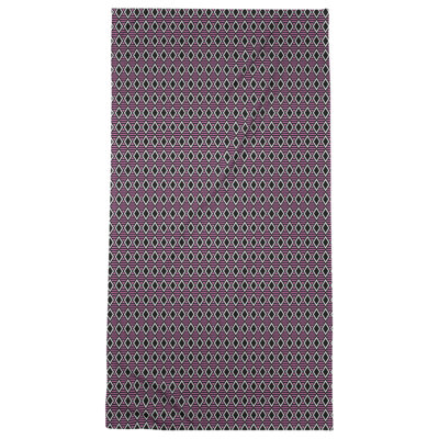 Serviette de bain à losanges géométriques