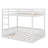 Full Over Full Wood Bunk Bed With Ladder And Guardrails-118703479