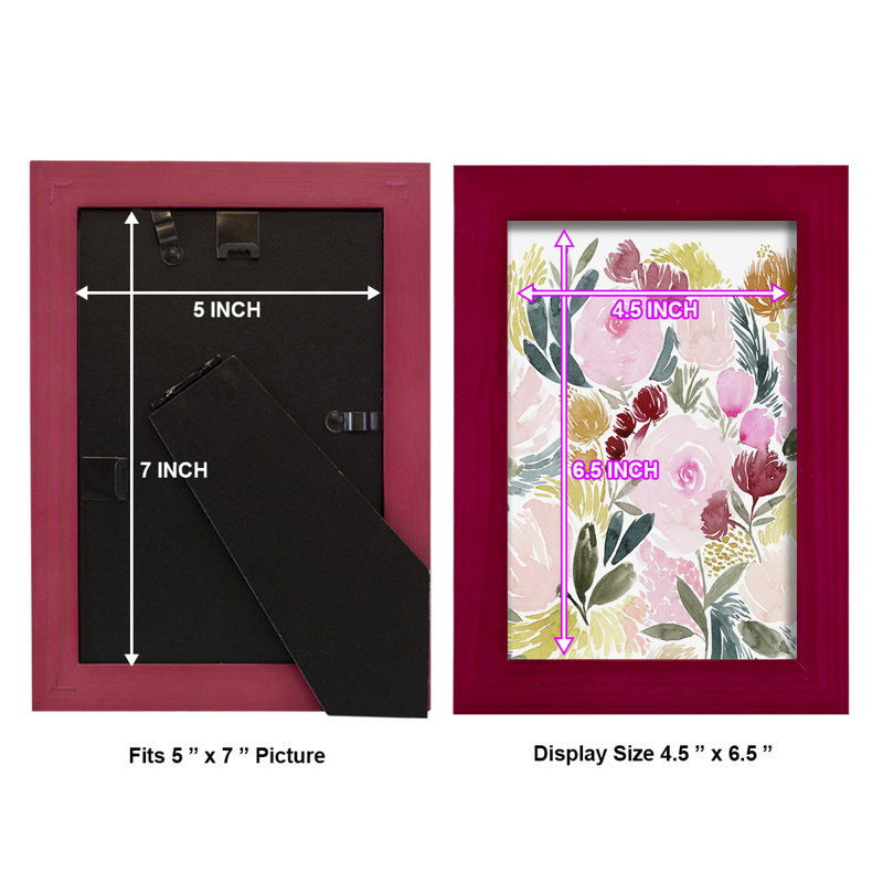 Delmira Rose Rays I, encadré sur papier, Rouge cerise, H 8 po x l 6 po x P 1 po