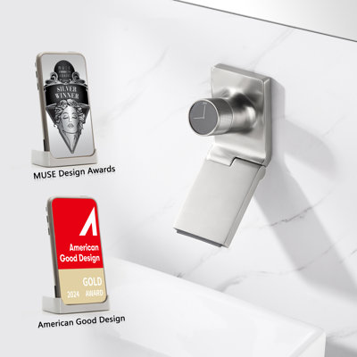 Robinet de lavabo de salle de bain mural ajustable avec aérateur Sumerain