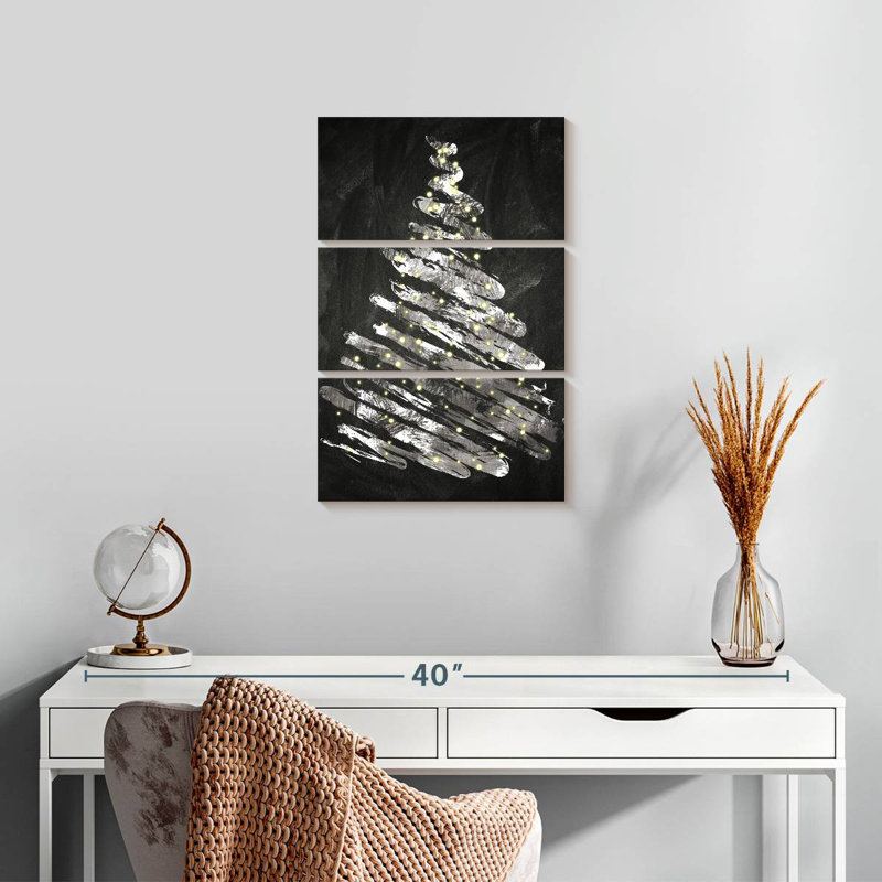 Chalkboard Tree I, 23" H x 14" W