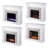 Minogue Darvingmore Color Changing Fireplace with Marble Tiling
