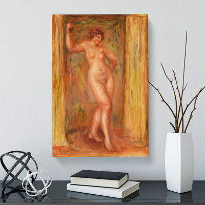 Nude With Castanets by Pierre-Auguste Renoir - Wrapped Canvas Painting