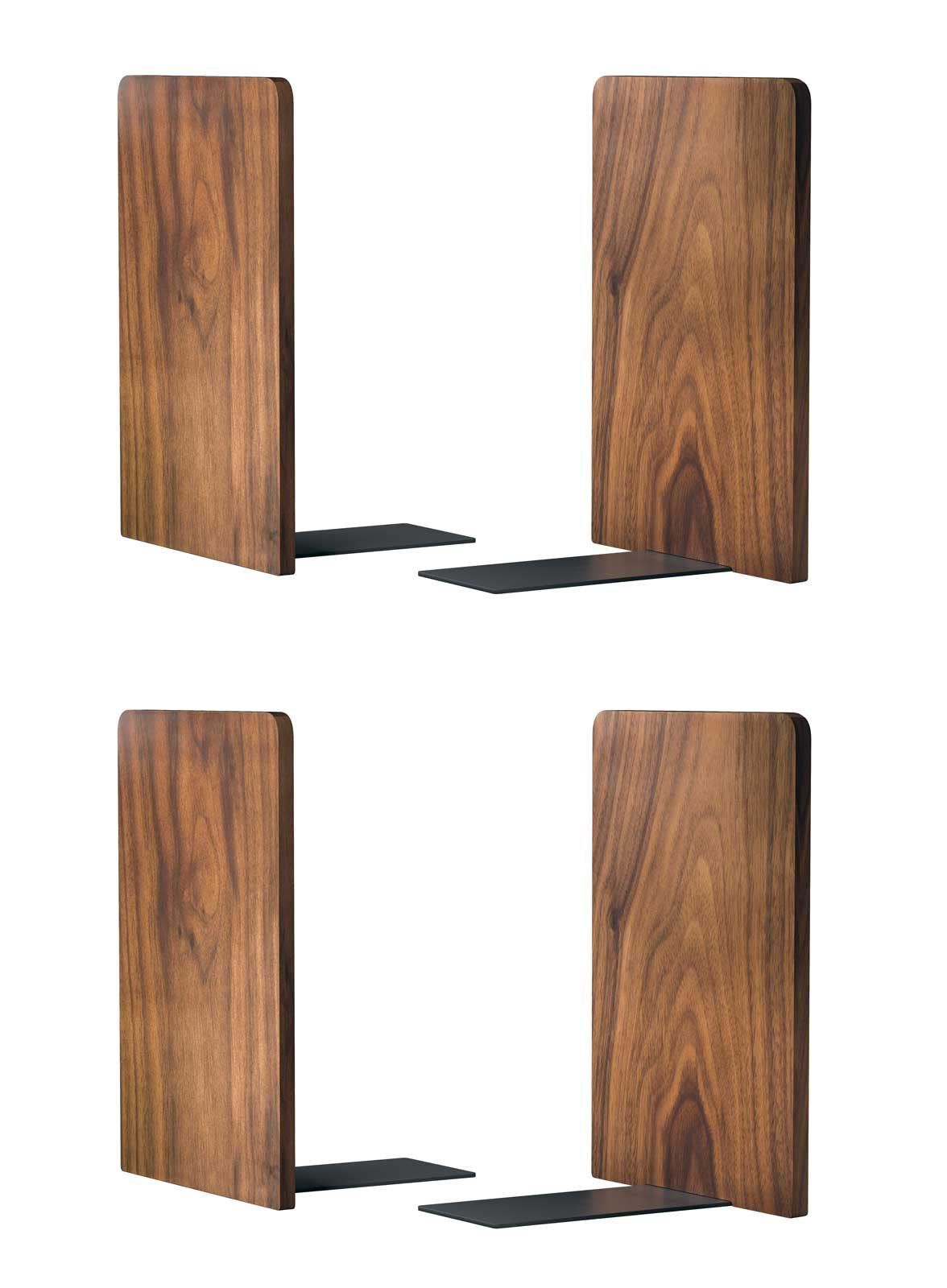 Millwood Pines Non-skid Bookend Hold Heavy Books- 7x4x5in 2 Pack Wood ...