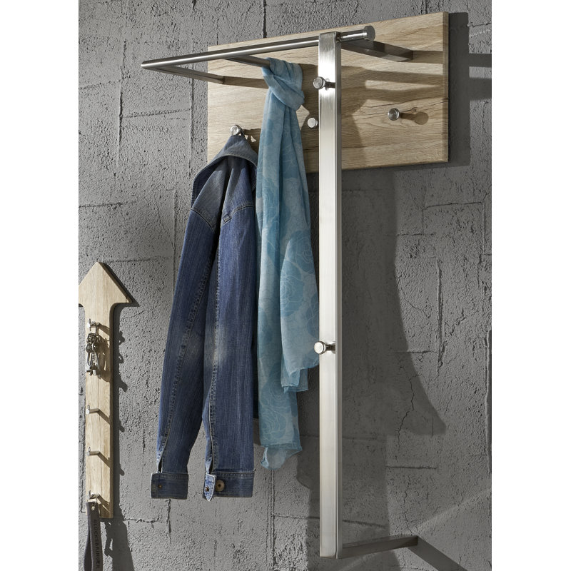Wall Mounted Coat Rack, San Remo Oak