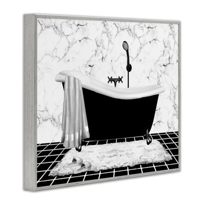 Art de giclée en marbre à motif de baignoire par Conrad Knutsen