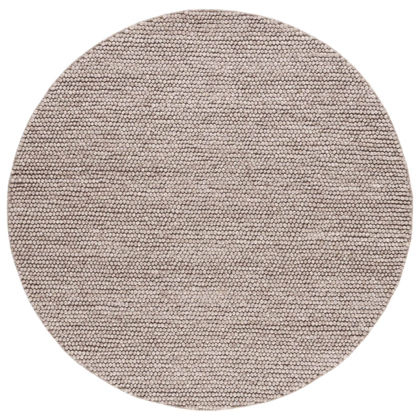 Elle Brown Hand-Woven Rug, Round 4'