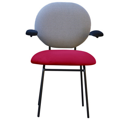 Plum Upholstered Armchair