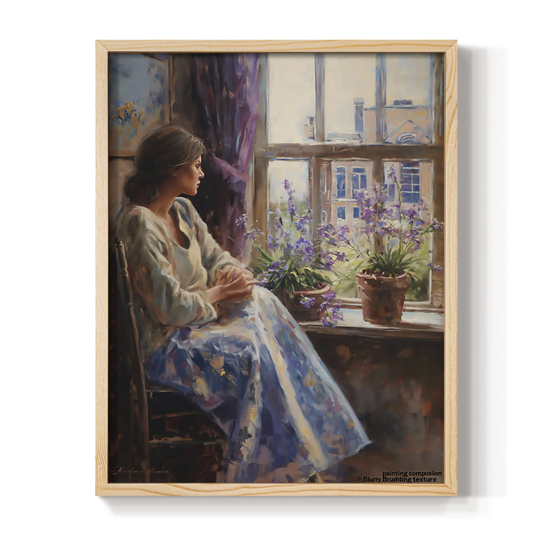 Reproduction encadrée WOMEN Series CCCCXXII - bois massif, H 30 po x l 24 po