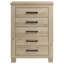 Commode de chambre 5 tiroirs Sansome