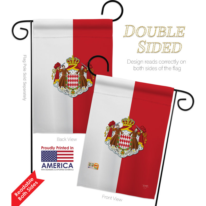 Double Sided 18.5'' H x 13'' W Polyester Flag Set
