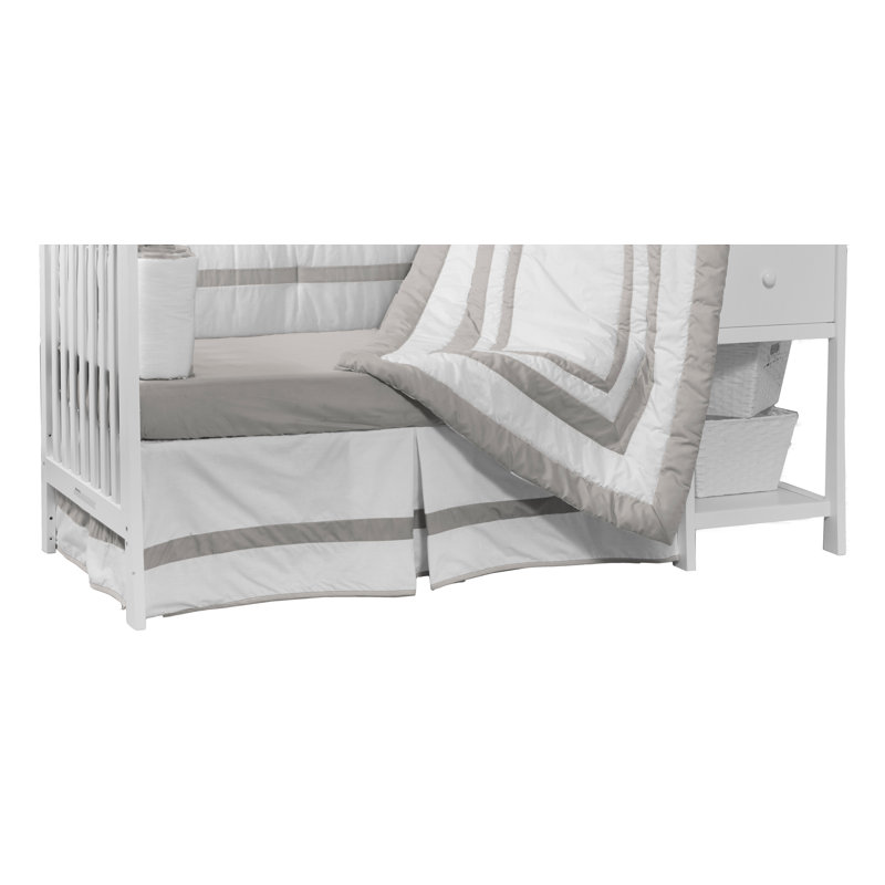 Volant poussière pour lit de bébé Dehart, Gris