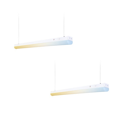 4ft 3cct Dimmable Linkable Commercial Led Linear Strip Light With Emergency Battery Backup