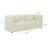 Tov Furniture Callie Cream Velvet Sofa-1520506446