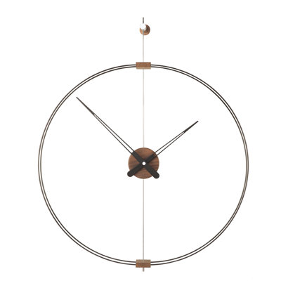 Mini Barcelona Solid Wood,Metal,Fibreglass Analog Wall Clock