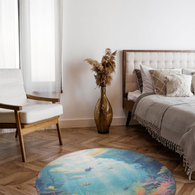 Tapis tressé Beneath the Waves