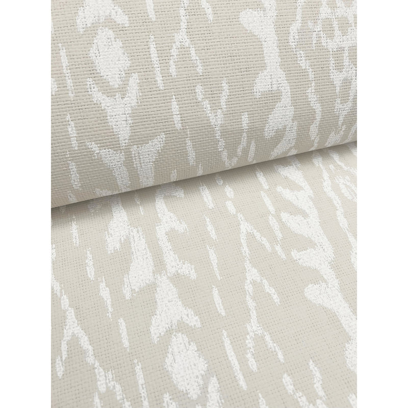 Rousseau Geometric Wallpaper Roll, Beige