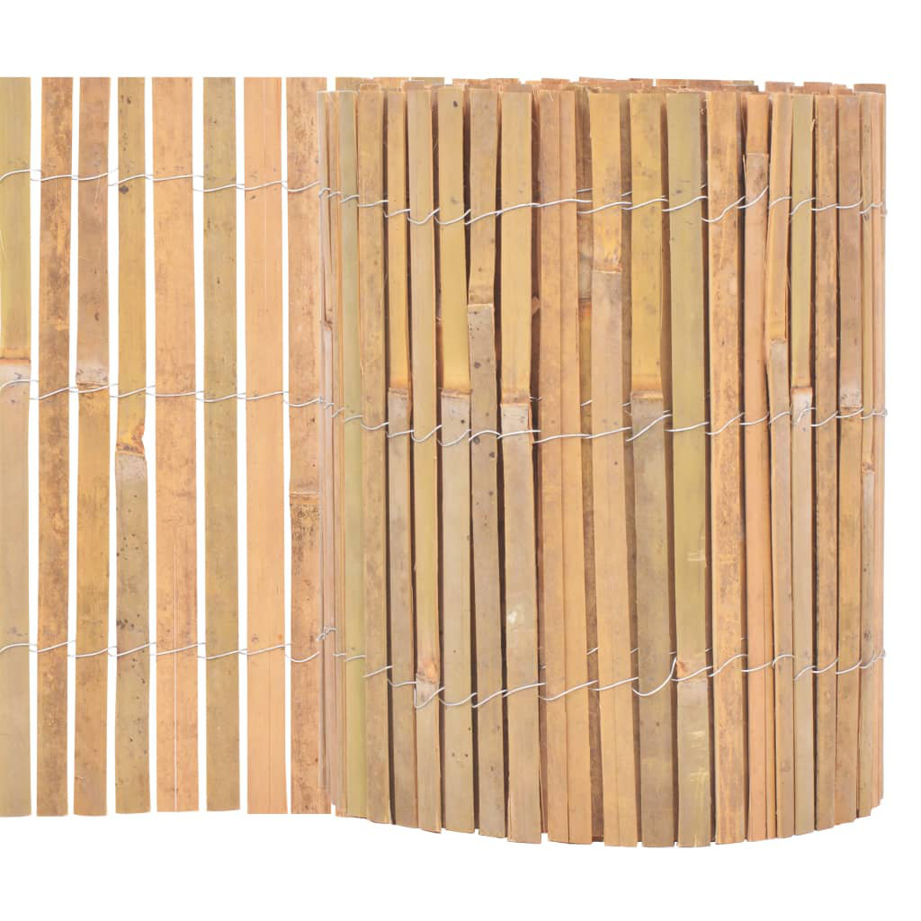 Teme 50cm H x 1000cm W Brown Bamboo Yard/Privacy Fence
