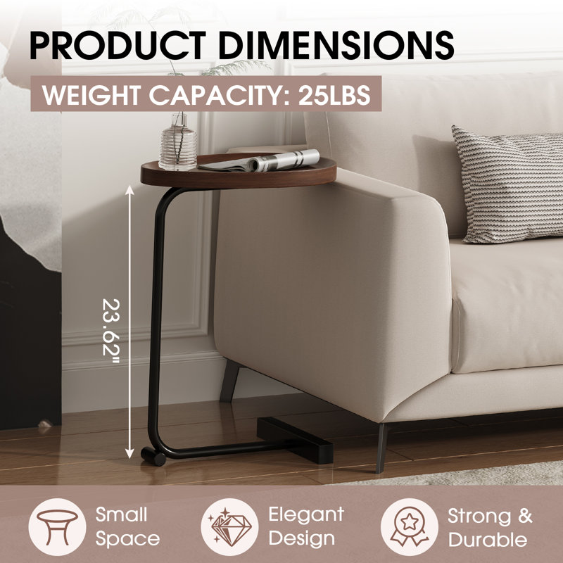 Luboslav End Table Set, Brown/Black