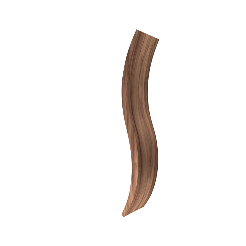 Onda 1 - Light LED Flush Mounted Sconce, American Walnut