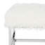 Cristian Faux Sheepskin Square Bench-32979444