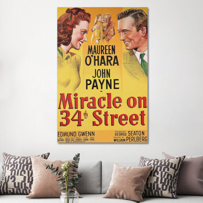 «Miracle On 34th Street», reproduction d'art sur toile encadrée