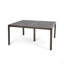 Table de salle à manger d'extérieur moderne en aluminium avec accents tissés-799784712
