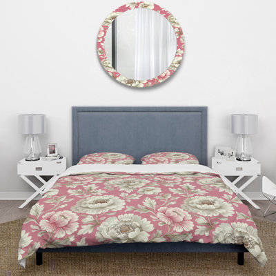 Pink Flower Dreams - Ensemble de housse de couette traditionnel