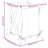 Vidaxl Laundry Basket Cream White 17.7"X21.7"X25" Bamboo