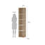 Bibliothèque en bois manufacturé à 5 niveaux l 16,89 "Embrie-95751907