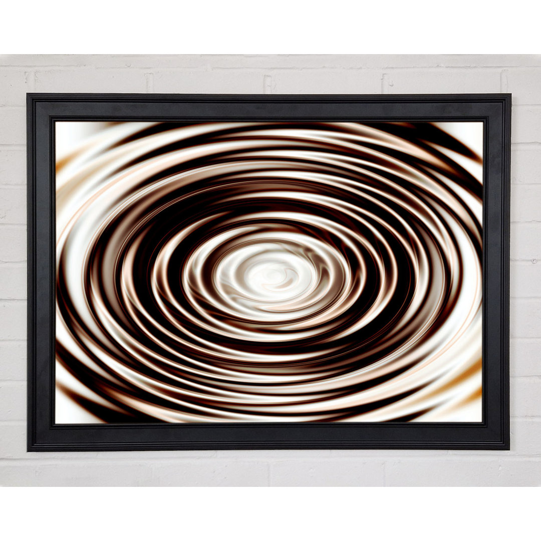 Gerahmtes Wandbild Perfect Chocolate Ripple