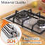 Gas Hob 2 Burners 30cm Built-in