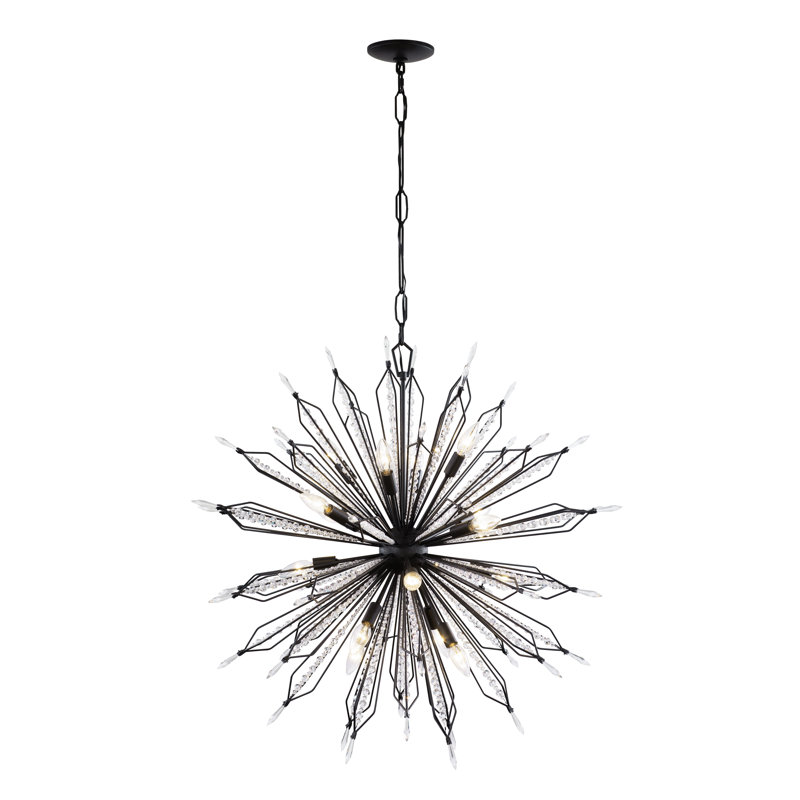 Lustre sphérique Spoutnik Orbital, H 37 po x l 36 po x P 36 po